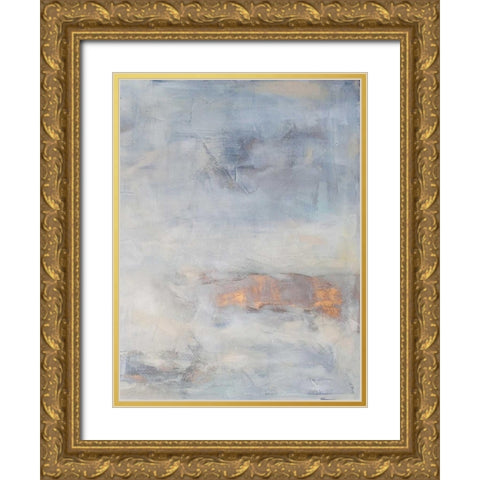White Blush II Gold Ornate Wood Framed Art Print with Double Matting by Contacessi, Julia