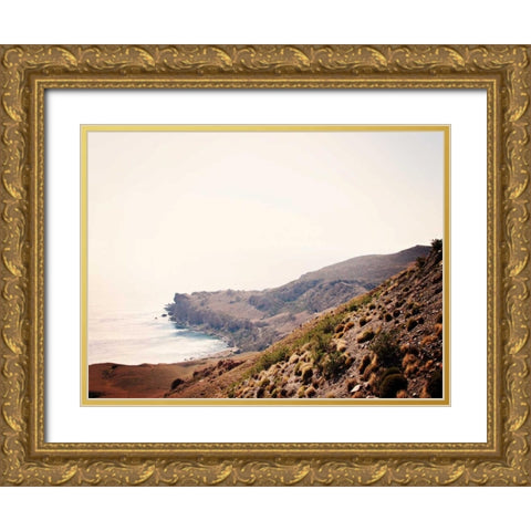 Crete Cove II Gold Ornate Wood Framed Art Print with Double Matting by Coomes, Sylvia