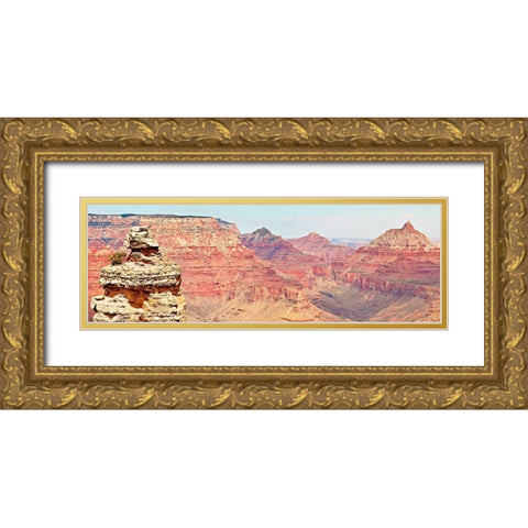 Grand Canyon Panorama VI Gold Ornate Wood Framed Art Print with Double Matting by Coomes, Sylvia