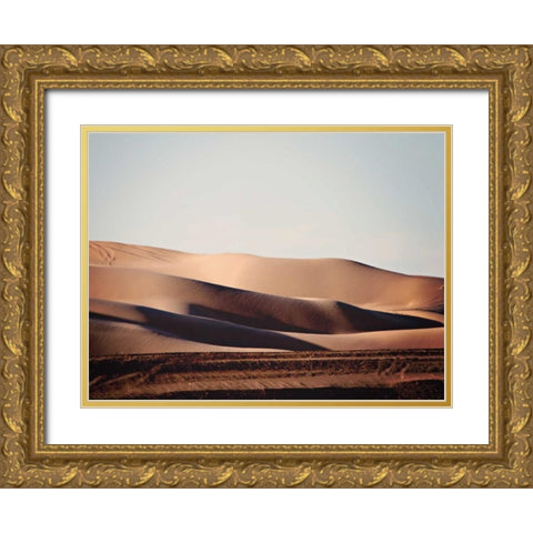 Sand Dunes II Gold Ornate Wood Framed Art Print with Double Matting by Coomes, Sylvia