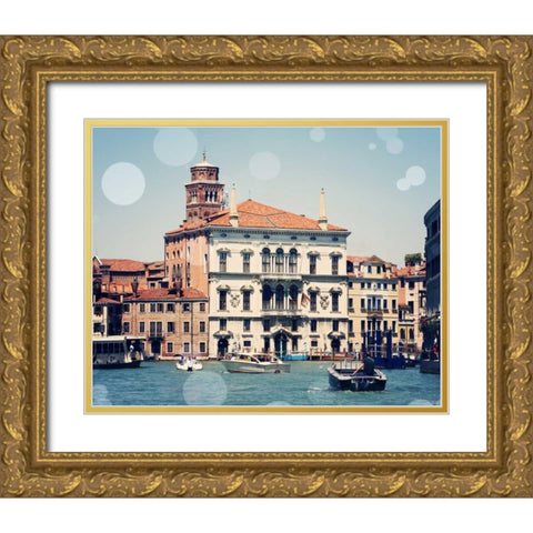 Venice Bokeh IV Gold Ornate Wood Framed Art Print with Double Matting by Coomes, Sylvia