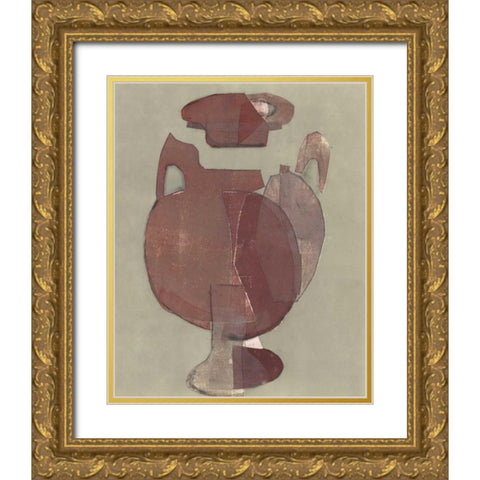 Abstract Vessel I Gold Ornate Wood Framed Art Print with Double Matting by Delamater, Rob