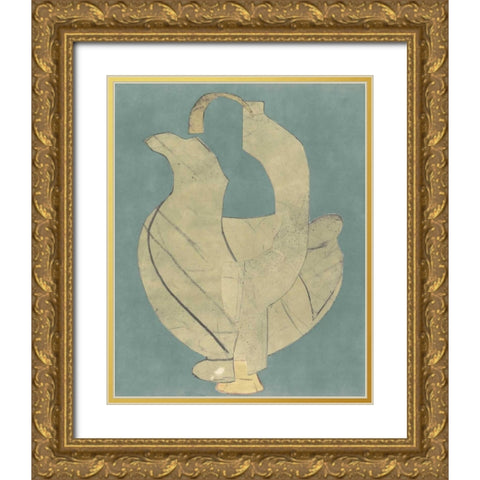 Abstract Vessel II Gold Ornate Wood Framed Art Print with Double Matting by Delamater, Rob