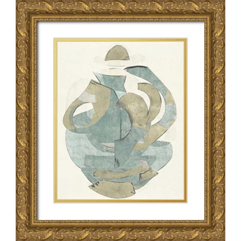 Abstract Vessel III Gold Ornate Wood Framed Art Print with Double Matting by Delamater, Rob