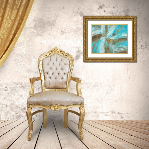 Freedom Flow II Gold Ornate Wood Framed Art Print with Double Matting by joy, Julie