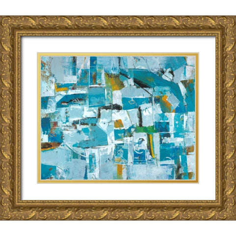 Our Dance III Gold Ornate Wood Framed Art Print with Double Matting by joy, Julie