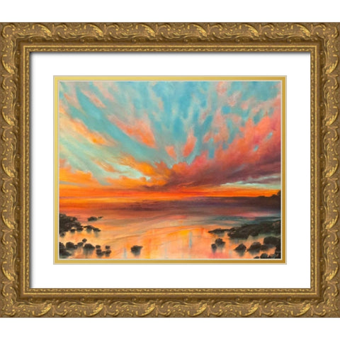 The Eternity of Things Gold Ornate Wood Framed Art Print with Double Matting by Quin, Marabeth