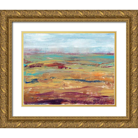 Terra Vista II Gold Ornate Wood Framed Art Print with Double Matting by OToole, Tim