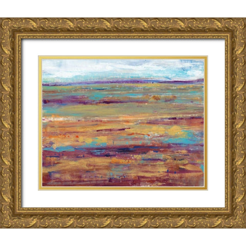 Terra Vista III Gold Ornate Wood Framed Art Print with Double Matting by OToole, Tim