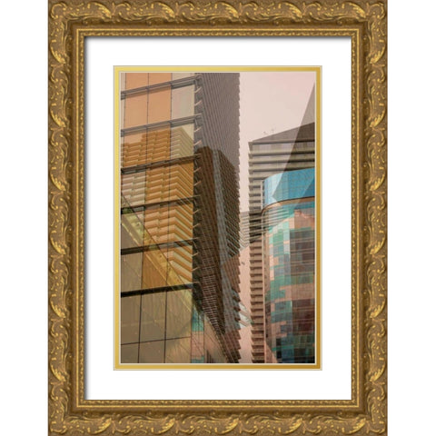 Double Take I Gold Ornate Wood Framed Art Print with Double Matting by Perkins, Greg