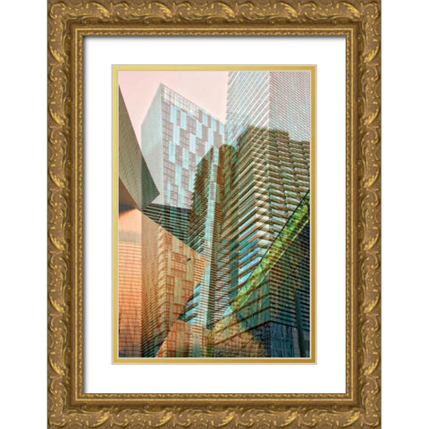 Double Take VIII Gold Ornate Wood Framed Art Print with Double Matting by Perkins, Greg