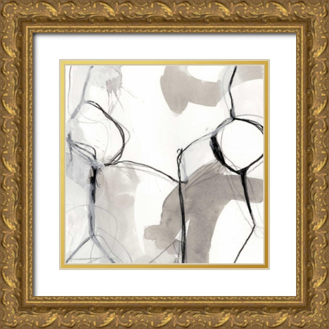 Modulate II Gold Ornate Wood Framed Art Print with Double Matting by Vess, June Erica