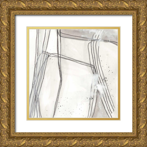 Abstract Logic II Gold Ornate Wood Framed Art Print with Double Matting by Vess, June Erica