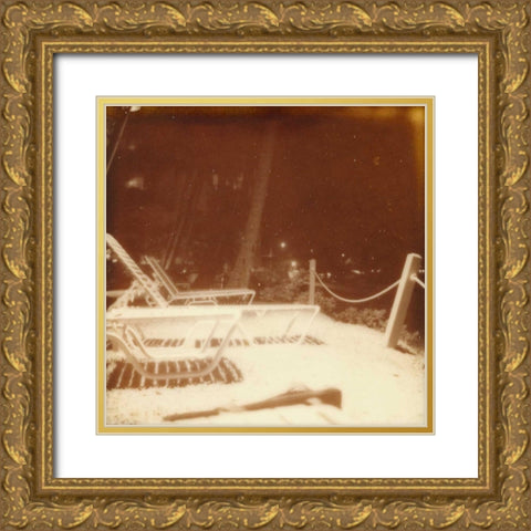 Halia Aloha X Gold Ornate Wood Framed Art Print with Double Matting by Johnson, Jason