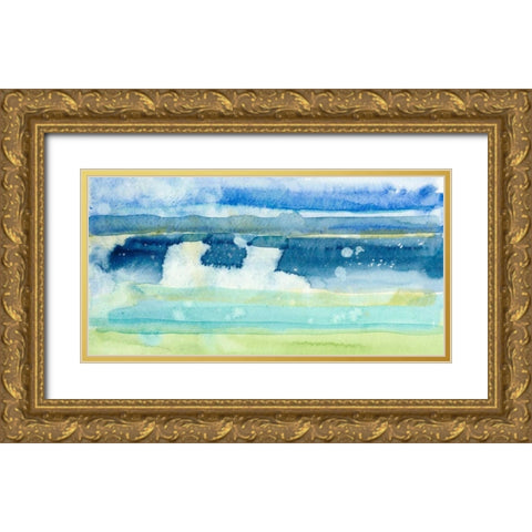 Gulf Shore I Gold Ornate Wood Framed Art Print with Double Matting by Ludwig, Alicia