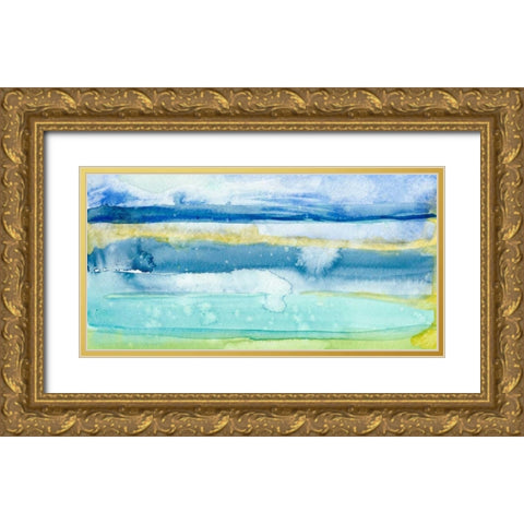 Gulf Shore II Gold Ornate Wood Framed Art Print with Double Matting by Ludwig, Alicia