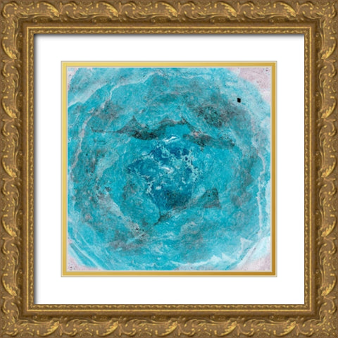 Aquifer II Gold Ornate Wood Framed Art Print with Double Matting by Ludwig, Alicia