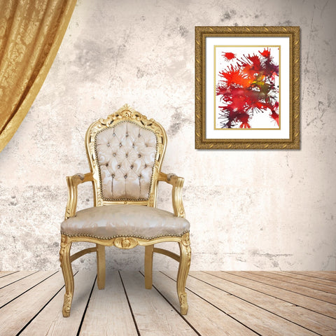 Fireworks Display II Gold Ornate Wood Framed Art Print with Double Matting by Fuchs, Jodi