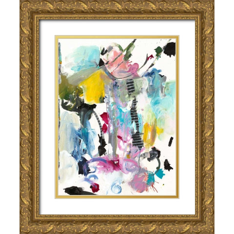 Symphony I Gold Ornate Wood Framed Art Print with Double Matting by Fuchs, Jodi