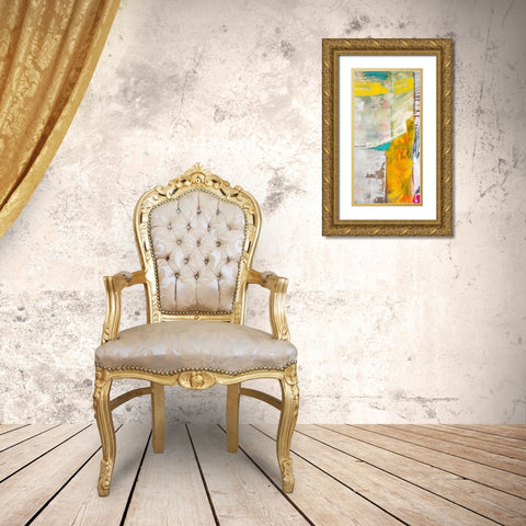 Relocation II Gold Ornate Wood Framed Art Print with Double Matting by Fuchs, Jodi