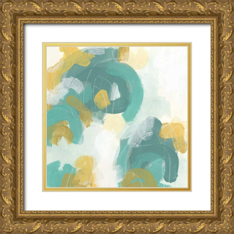 Pivot I Gold Ornate Wood Framed Art Print with Double Matting by Vess, June Erica