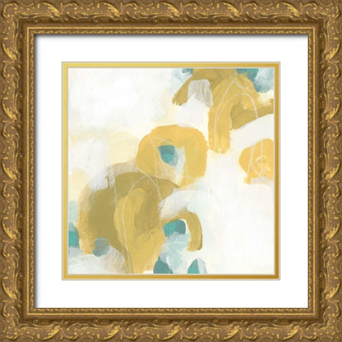 Pivot II Gold Ornate Wood Framed Art Print with Double Matting by Vess, June Erica