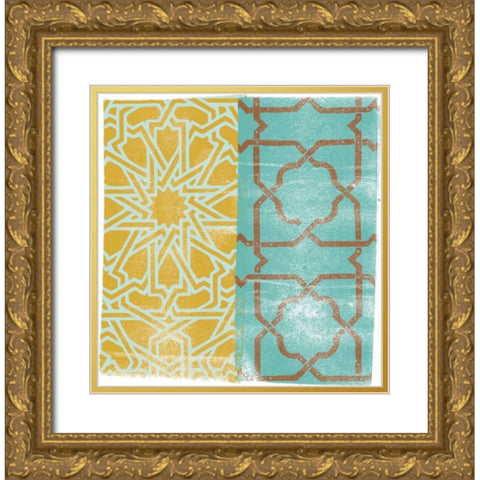 Moorish Study I Gold Ornate Wood Framed Art Print with Double Matting by Saunders, Alonzo