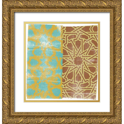 Moorish Study III Gold Ornate Wood Framed Art Print with Double Matting by Saunders, Alonzo