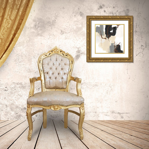 Essential Gesture II Gold Ornate Wood Framed Art Print with Double Matting by Vess, June Erica