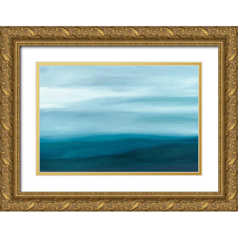 Moodscapes  II Gold Ornate Wood Framed Art Print with Double Matting by Harper, Ethan