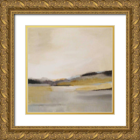 Morning Beach Gold Ornate Wood Framed Art Print with Double Matting by Jerry, Alison