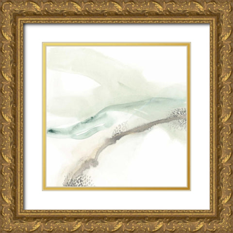 Wave Form I Gold Ornate Wood Framed Art Print with Double Matting by Vess, June Erica