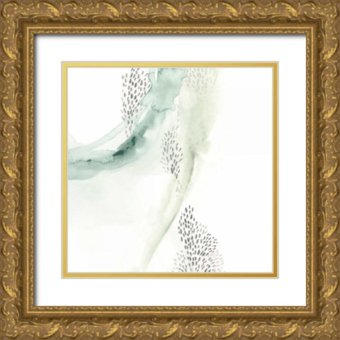 Wave Form II Gold Ornate Wood Framed Art Print with Double Matting by Vess, June Erica
