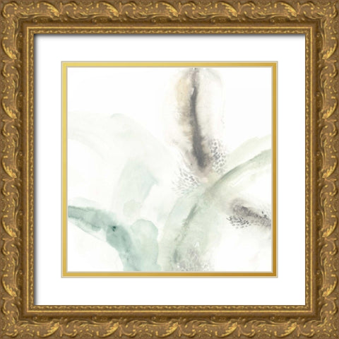 Wave Form III Gold Ornate Wood Framed Art Print with Double Matting by Vess, June Erica