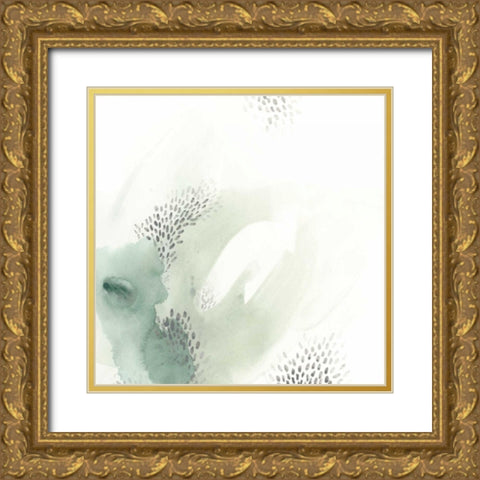 Wave Form VI Gold Ornate Wood Framed Art Print with Double Matting by Vess, June Erica