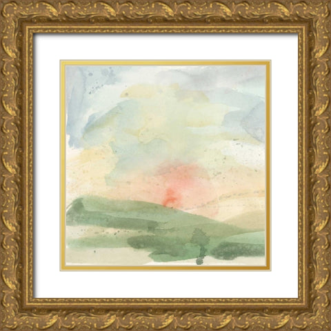 Setting Sun II Gold Ornate Wood Framed Art Print with Double Matting by Meagher, Megan