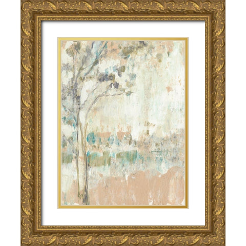 Ethereal Tree I Gold Ornate Wood Framed Art Print with Double Matting by Goldberger, Jennifer
