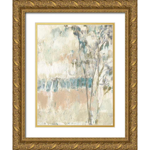 Ethereal Tree II Gold Ornate Wood Framed Art Print with Double Matting by Goldberger, Jennifer