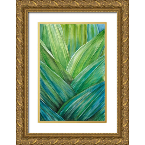 Tropical Crop IV Gold Ornate Wood Framed Art Print with Double Matting by Wang, Melissa