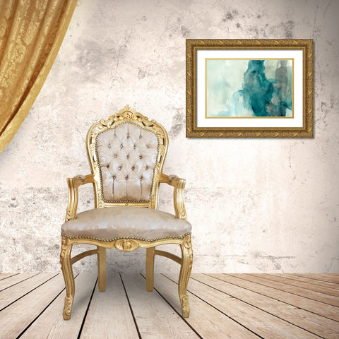 Hydro II Gold Ornate Wood Framed Art Print with Double Matting by Vess, June Erica