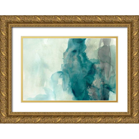 Hydro II Gold Ornate Wood Framed Art Print with Double Matting by Vess, June Erica