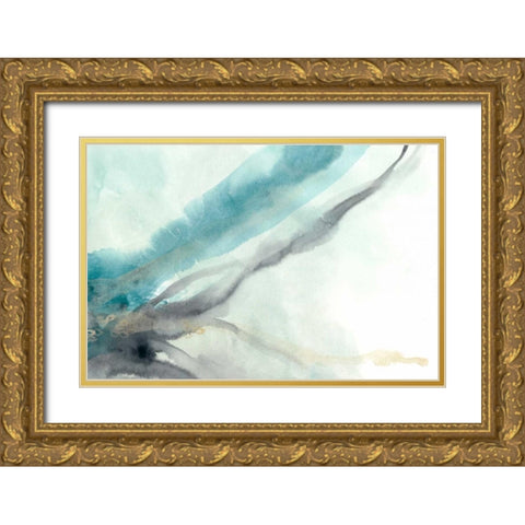 Hydro IV Gold Ornate Wood Framed Art Print with Double Matting by Vess, June Erica
