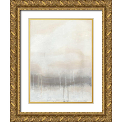 Horizon Strata I Gold Ornate Wood Framed Art Print with Double Matting by Vess, June Erica