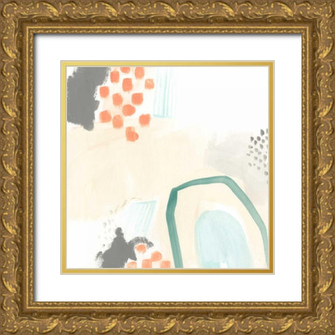 Chromatic Inference IV Gold Ornate Wood Framed Art Print with Double Matting by Vess, June Erica