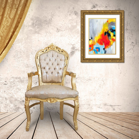 In the Loop I Gold Ornate Wood Framed Art Print with Double Matting by Bothne, Janet