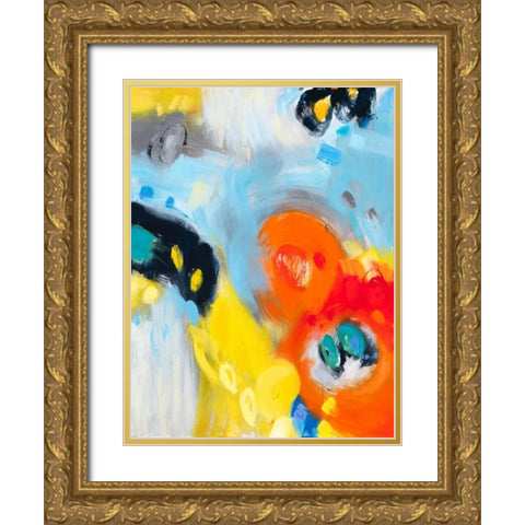 In the Loop II Gold Ornate Wood Framed Art Print with Double Matting by Bothne, Janet