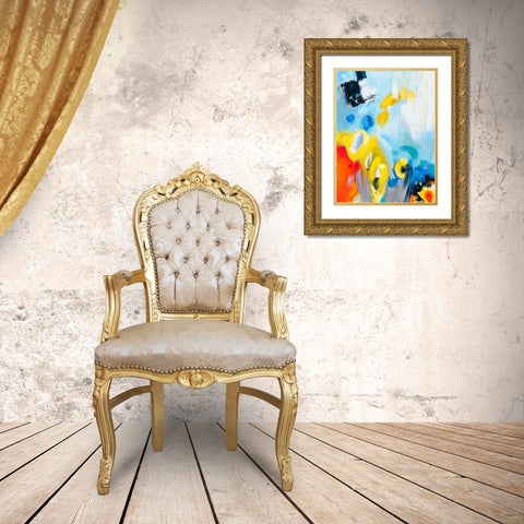 In the Loop III Gold Ornate Wood Framed Art Print with Double Matting by Bothne, Janet