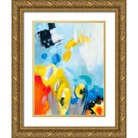 In the Loop III Gold Ornate Wood Framed Art Print with Double Matting by Bothne, Janet