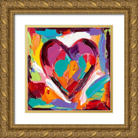 Colorful Expressions IV Gold Ornate Wood Framed Art Print with Double Matting by Vitaletti, Carolee