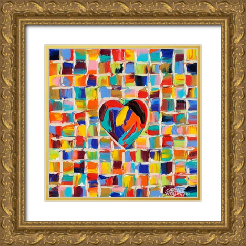 Love of Color II Gold Ornate Wood Framed Art Print with Double Matting by Vitaletti, Carolee